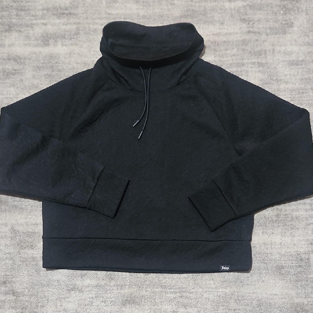 Juicy Couture Black Pullover with Drawstring
